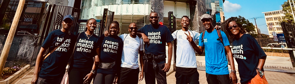 Talent Match Africa team picture outside the building