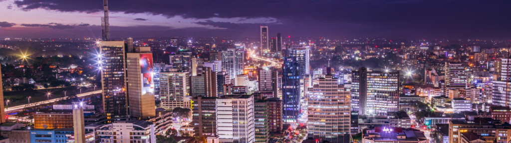 picture of South Africa city light at night